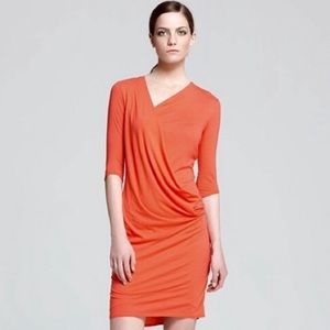 Helmut Lang Feather Wrap Dress